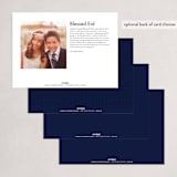 "Elegant Eid" - Eid Cards in Snow by Nam Bourassa - Back of Card Options