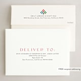 "Alhambra" - Eid Cards in Cinnabar by Kamala Nahas - FREE Recipient Addressing