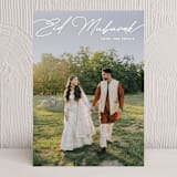 "Simple Script" - Eid Cards in Snow by Ellen Schlegelmilch - Front