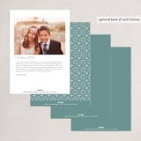 "Eid Mubarak Arch" - Eid Cards in Sage by Orasie - Back of Card Options