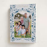 "Arabic floral" - Eid Cards in Indigo by Nikita Jariwala - Folded Card