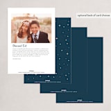 "Crescent Moon" - Eid Cards in Navy by Maria Alou - Back of Card Options