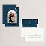 "Crescent Moon" - Eid Cards in Navy by Maria Alou - Assembled
