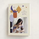 "Festive Shapes" - Eid Cards in Periwinkle by Inkblot Design - Folded Card