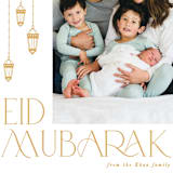 "Lantern chic" - Eid Cards in Mustard by Creo Study - Detail