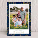 "Bright Bursts" - Eid Cards in Navy by Robert and Stella - Front