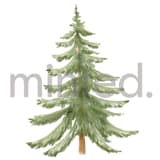 "Evergreen Tree" - Design Element in Leaf by Petra Kern - Design Element