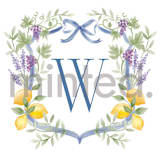 "Custom Tuscany Crest" - Design Element in Leaf by Petra Kern - Design Element