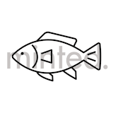 "fish" - Design Element in Onyx by mo kelley - Design Element