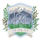 "Custom Aspen Crest" - Design Element in Pine by Alethea and Ruth - Design Element