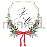 "Custom St. Mortiz Crest" - Design Element in Berry by Susan Moyal - Design Element