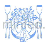 "Dinner" - Design Element in white by Teju Reval - Design Element