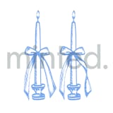 "Candles" - Design Element in white by Teju Reval - Design Element