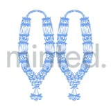 "Jai Mala" - Design Element in white by Teju Reval - Design Element