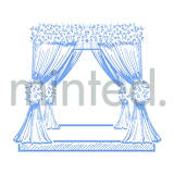 "Wedding Canopy" - Design Element in white by Teju Reval - Design Element