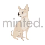 "Chihuahua" - Design Element in white by Baumbirdy - Design Element