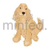 "Cocker Spaniel" - Design Element in white by Baumbirdy - Design Element