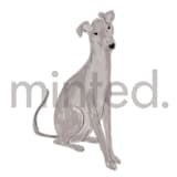 "Greyhound" - Design Element in white by Baumbirdy - Design Element