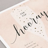 "Sip Sip Hooray" - Engagement Party Invitations in Champagne by Kelly Schmidt - Detail
