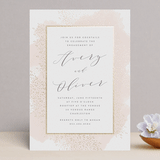 "Modern Brilliance" - Engagement Party Invitations in Blush by Kristie Kern - Front
