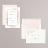 "Modern Brilliance" - Engagement Party Invitations in Blush by Kristie Kern - Assembled