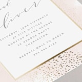 "Modern Brilliance" - Engagement Party Invitations in Blush by Kristie Kern - Detail