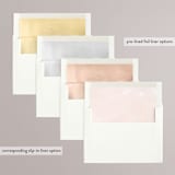 "Modern Brilliance" - Engagement Party Invitations in Blush by Kristie Kern - Envelope Liner Options