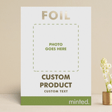 "Portrait" - Engagement Party Invitations in Golden by Minted - Front