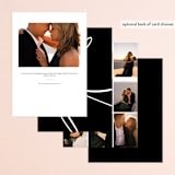 "Sparkled Toast" - Engagement Party Invitations in Cottonwood by Christie Garcia - Back of Card Options