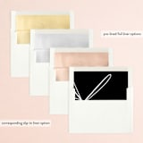 "Sparkled Toast" - Engagement Party Invitations in Cottonwood by Christie Garcia - Envelope Liner Options
