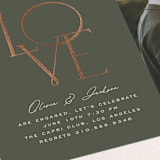 "Entwined" - Engagement Party Invitations in Forest by Owl and Toad - Detail