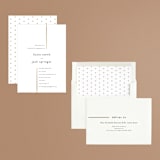 "Side by Side" - Engagement Party Invitations in Pearl by Kim Dietrich Elam - Assembled