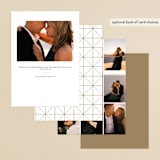"Gilded Frame" - Engagement Party Invitations in Chiffon by Cass Loh - Back of Card Options