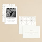 "Gilded Frame" - Engagement Party Invitations in Chiffon by Cass Loh - Assembled