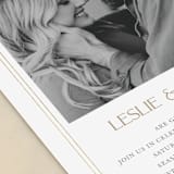 "Gilded Frame" - Engagement Party Invitations in Chiffon by Cass Loh - Detail