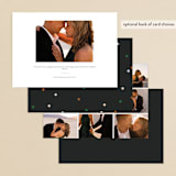 "let's toast" - Engagement Party Invitations in Midnight by Ellen Schlegelmilch - Back of Card Options