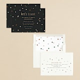 "let's toast" - Engagement Party Invitations in Midnight by Ellen Schlegelmilch - Assembled