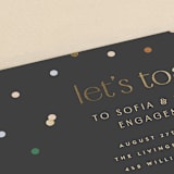 "let's toast" - Engagement Party Invitations in Midnight by Ellen Schlegelmilch - Detail