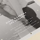 "macine" - Engagement Party Invitations in Steel by chocomocacino - Detail