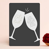 "Clink" - Engagement Party Invitations in Evening by mo kelley - Front