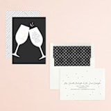 "Clink" - Engagement Party Invitations in Evening by mo kelley - Assembled