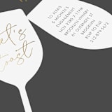 "Clink" - Engagement Party Invitations in Evening by mo kelley - Detail