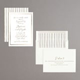 "Gilded Frame" - Engagement Party Invitations in Champagne by Cass Loh - Assembled