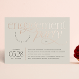 "Boho Swashes" - Engagement Party Invitations in Almond by Heather Schertzer - Front
