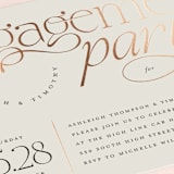 "Boho Swashes" - Engagement Party Invitations in Almond by Heather Schertzer - Detail