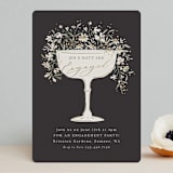 "Garden Engagement" - Engagement Party Invitations in Charcoal by Itsy Belle Studio - Front