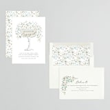 "Garden Engagement" - Engagement Party Invitations in Sky by Itsy Belle Studio - Assembled