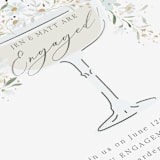 "Garden Engagement" - Engagement Party Invitations in Sky by Itsy Belle Studio - Detail