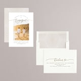 "Scripted snapshot" - Engagement Party Invitations in Lily by Creo Study - Assembled
