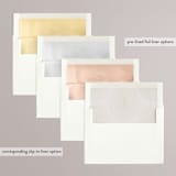 "Scripted snapshot" - Engagement Party Invitations in Lily by Creo Study - Envelope Liner Options